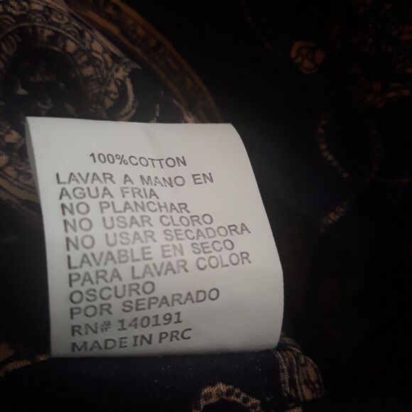 American Breed Casual Wear Mens XXL Navy Gold Stop Watch Chains Longe Sleeves - Picture 10 of 13